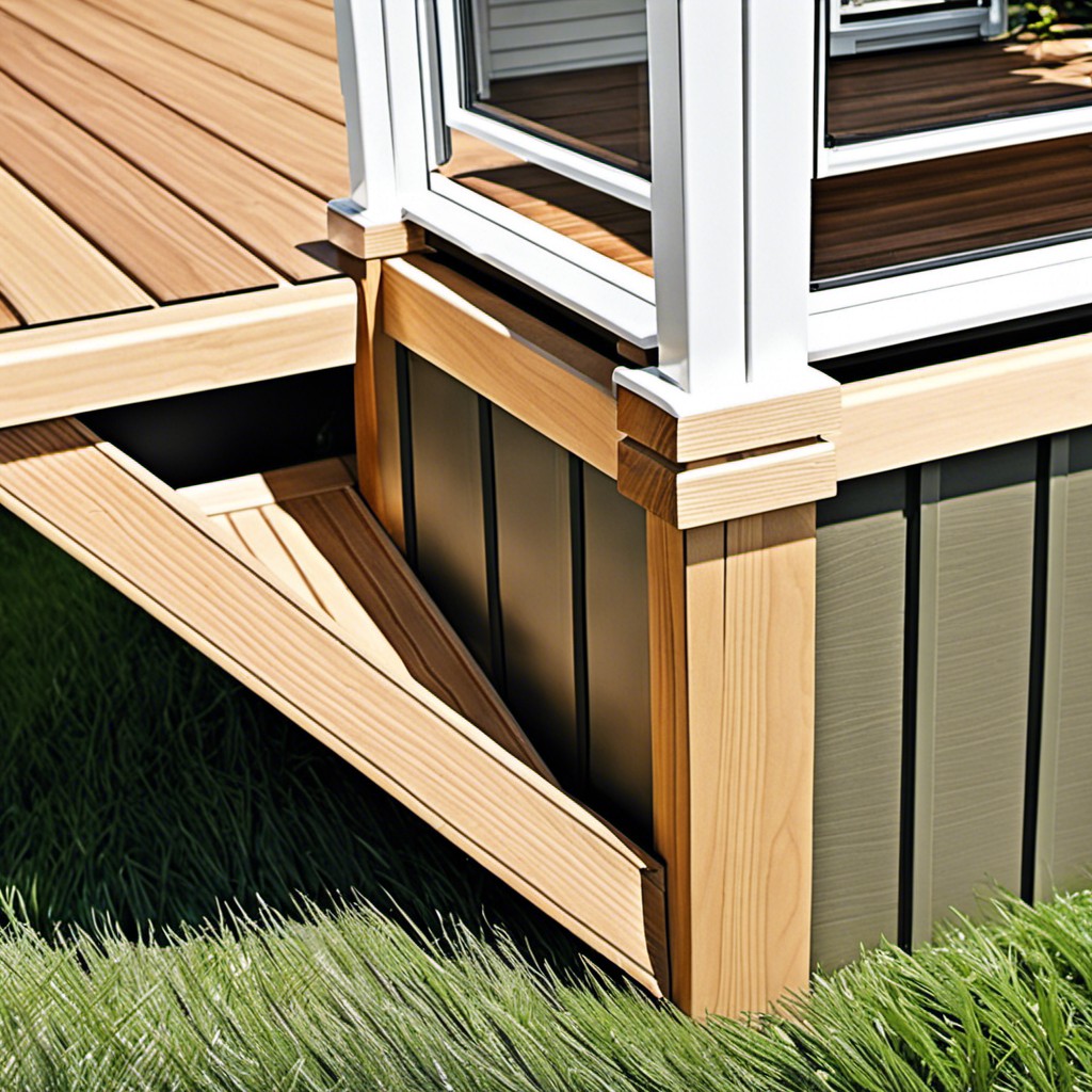 deck to ground skirting