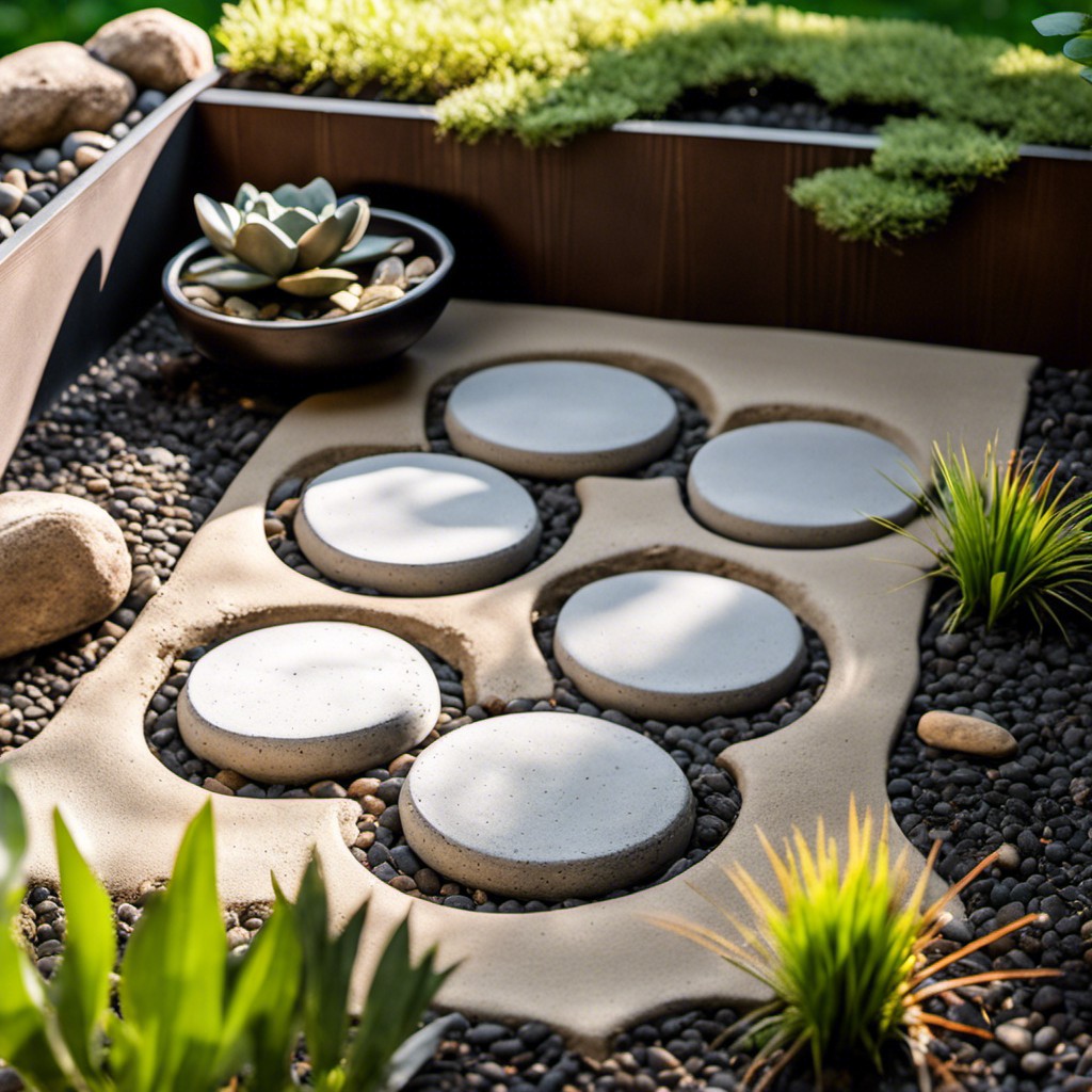 diy concrete stepping stones