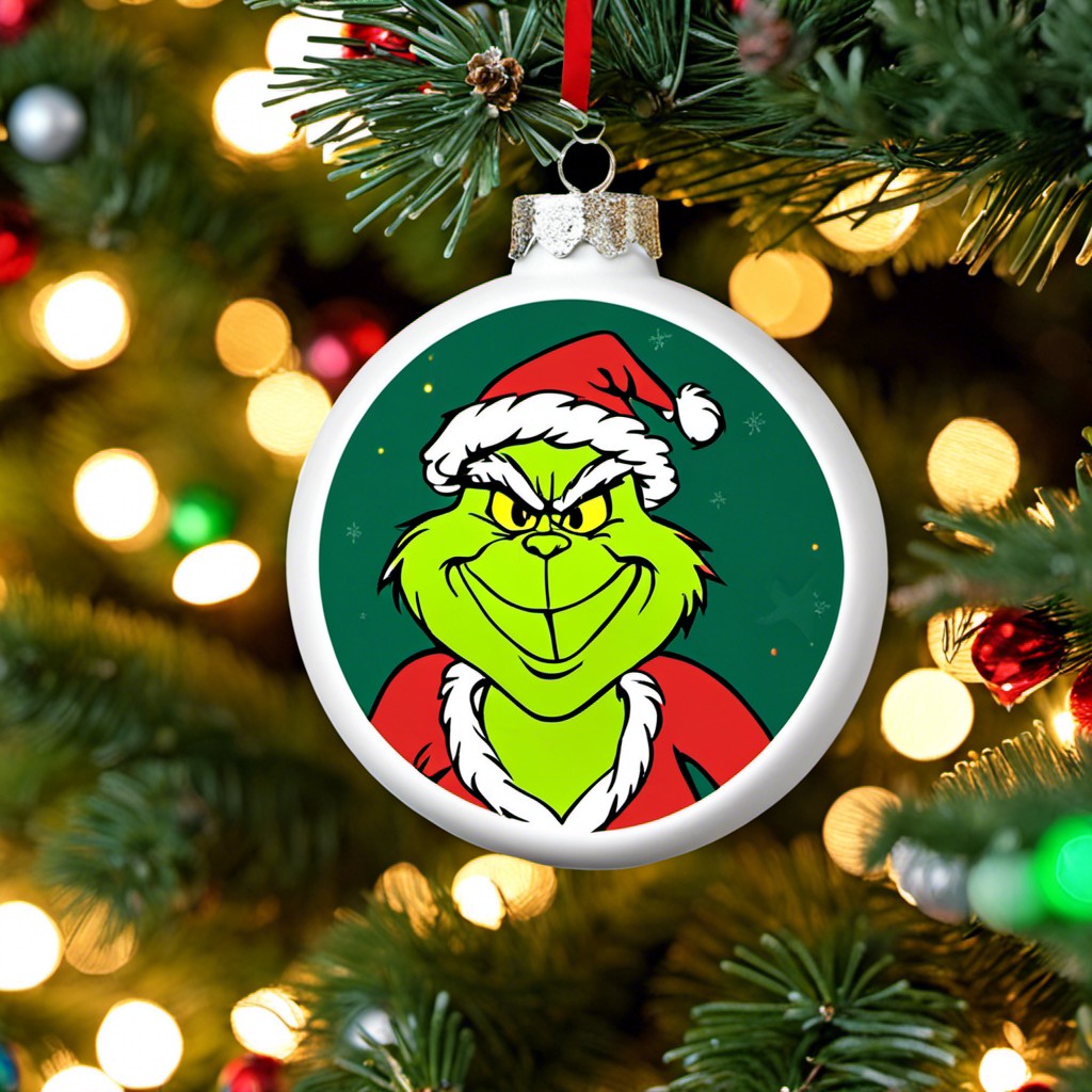 diy grinch stealing christmas lights ornament