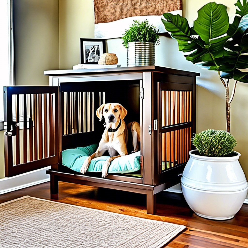 diy repurposed furniture kennel