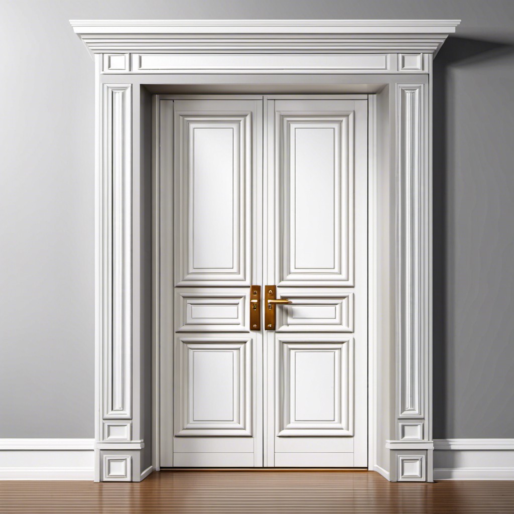elegant white fluted wooden door
