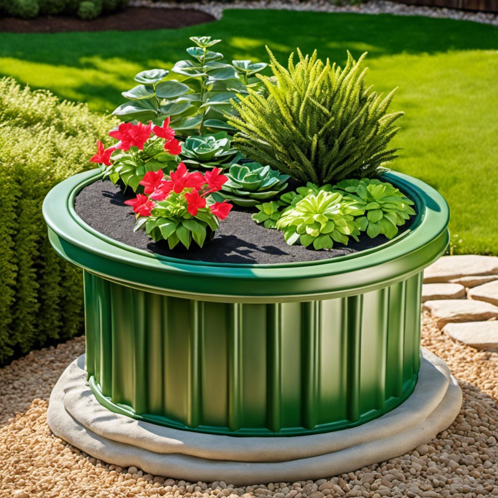 faux well cover planter