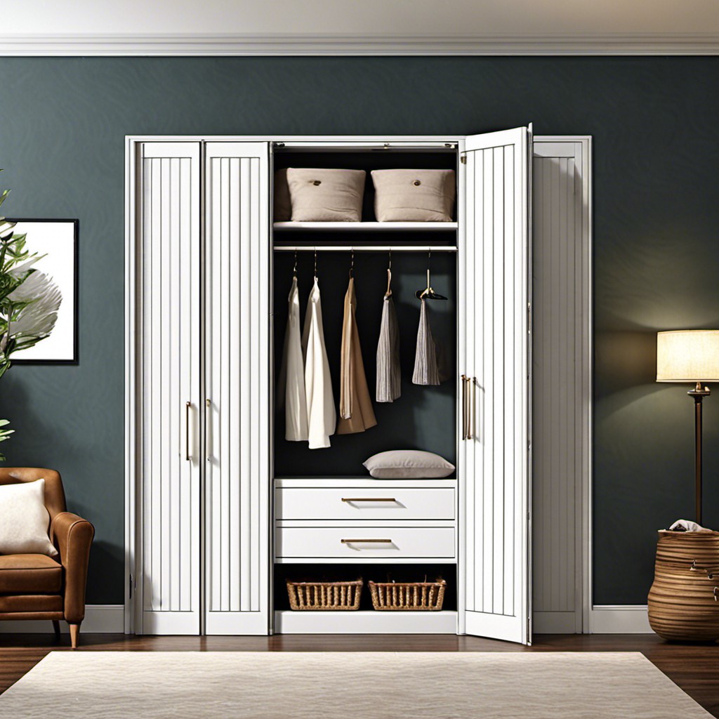 fluted bi fold closet door