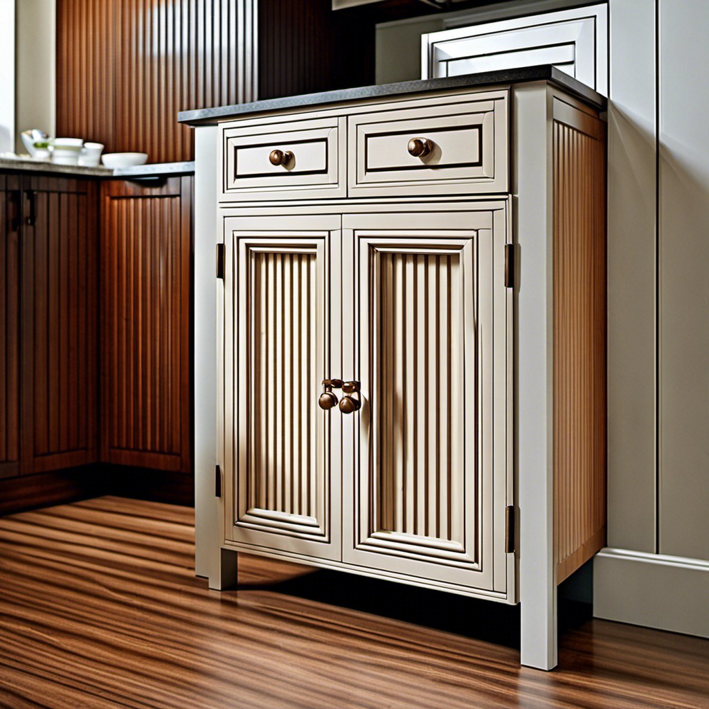 fluted drawers to match cabinet doors