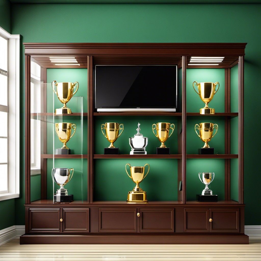 glass display case for trophies