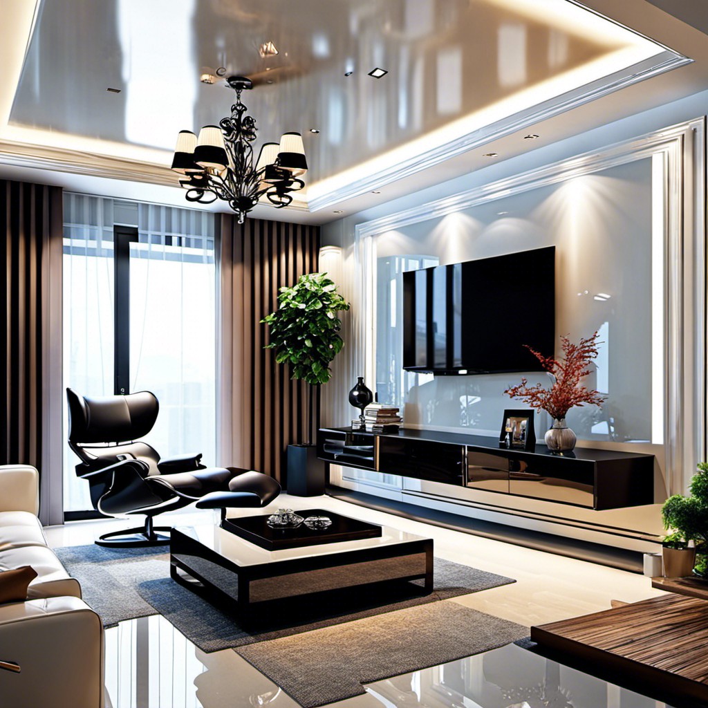 high gloss ceilings