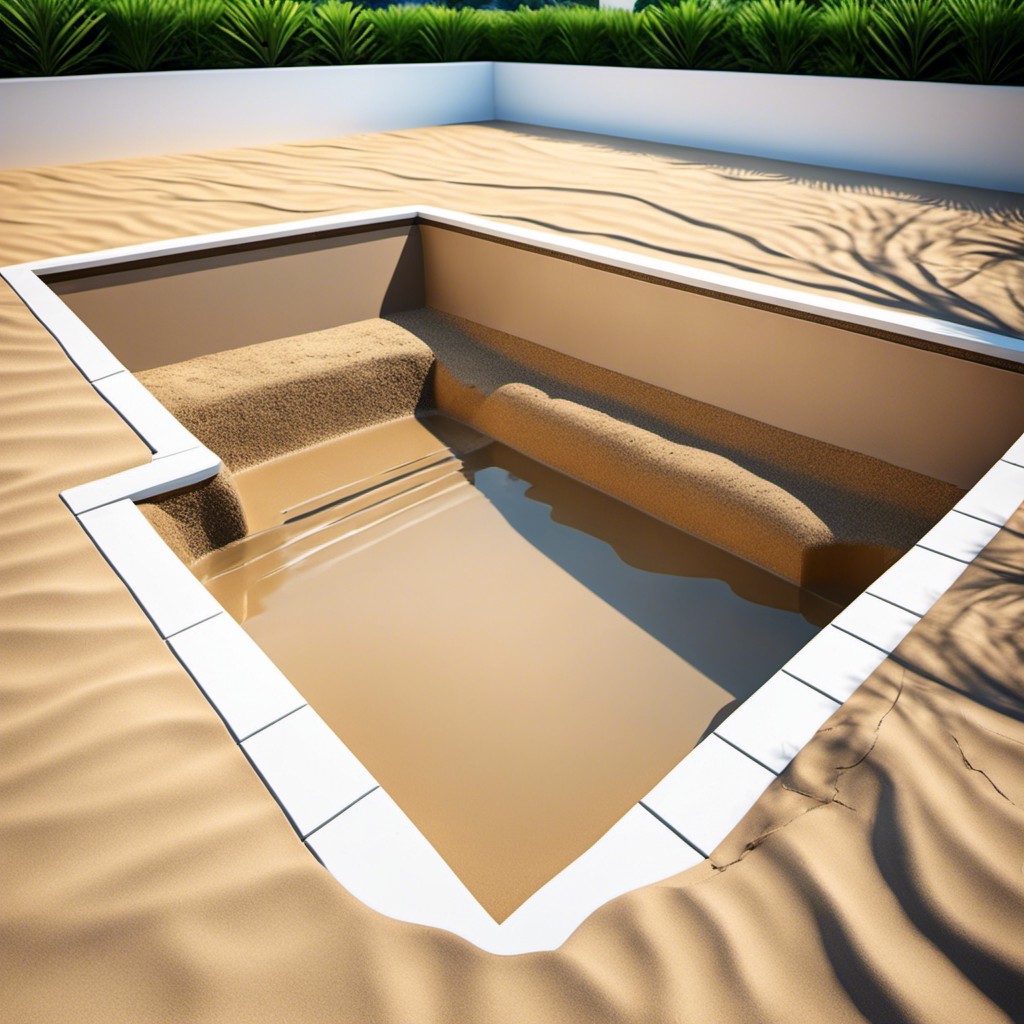 is it necessary to put sand under a pool