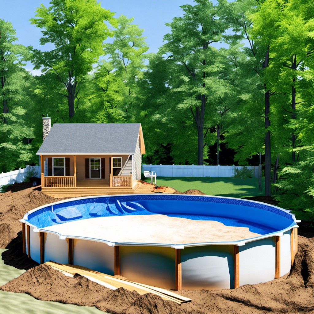 leveling an installed above ground pool