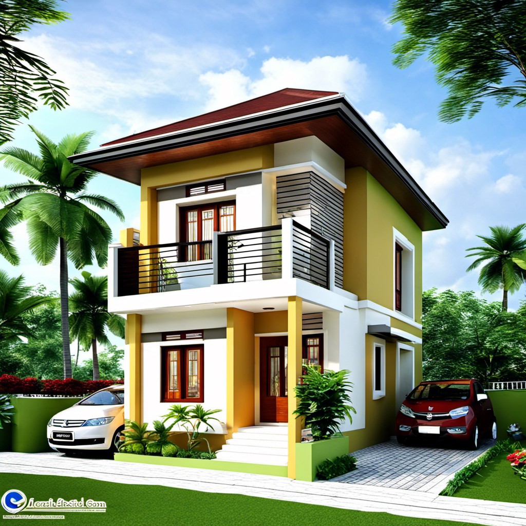 low budget two storey house designs for narrow lots