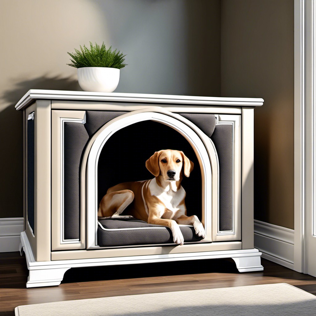 luxury high end upholstered kennel