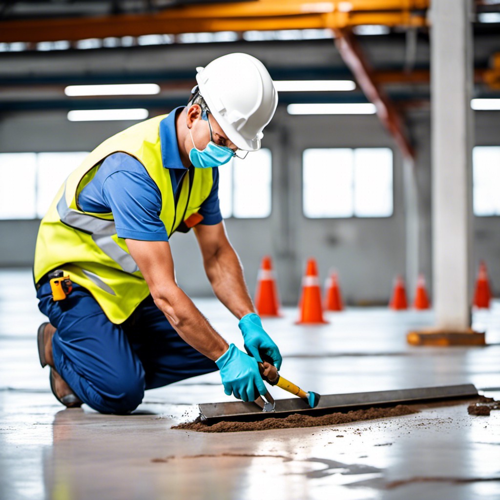 maintenance repairing and restoring concrete floors
