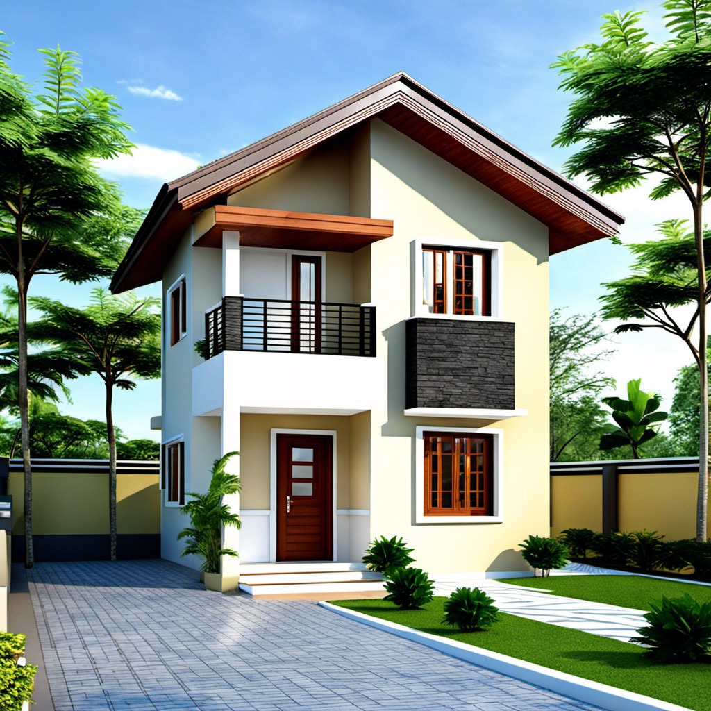 pet friendly low budget two storey house designs