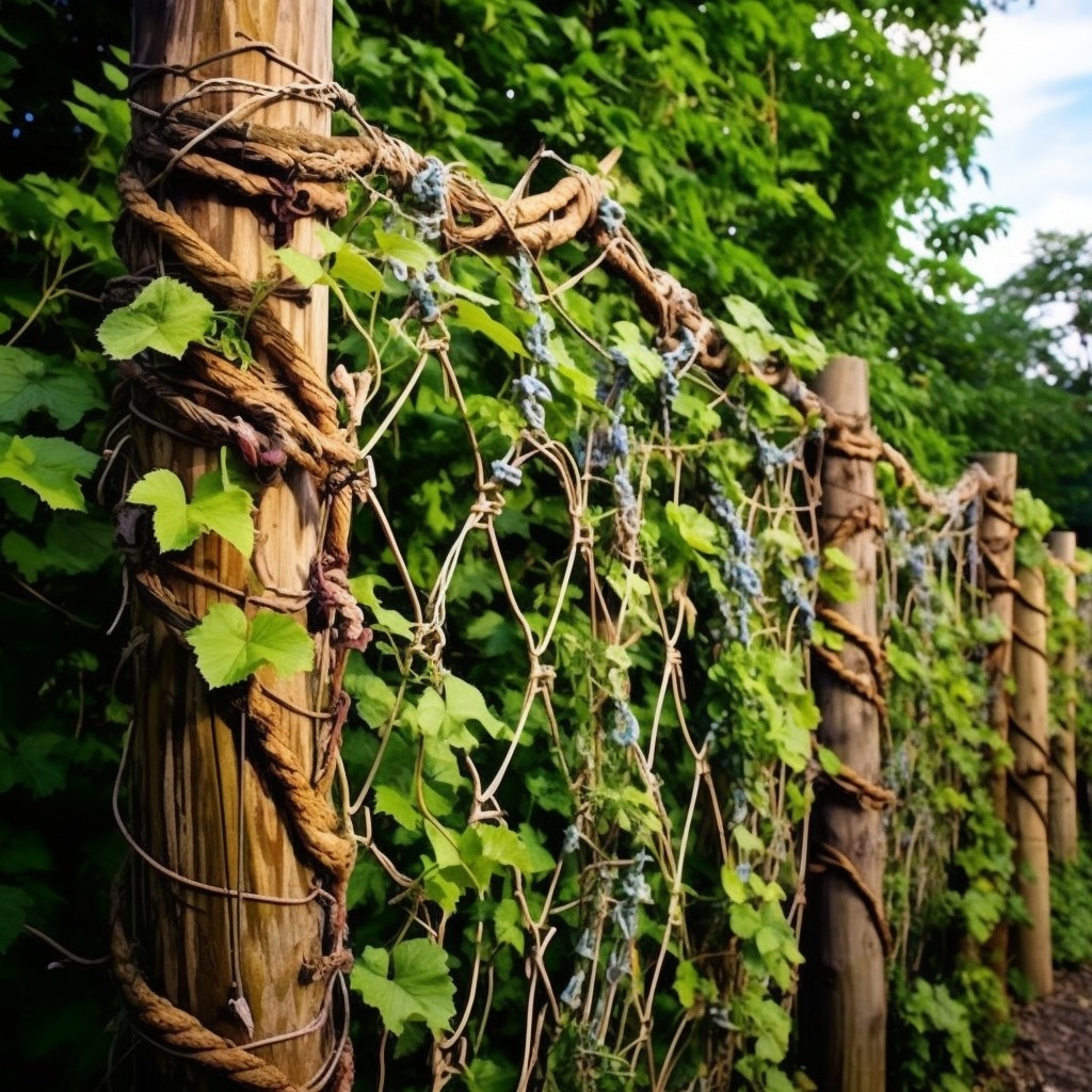 rope with hanging vines