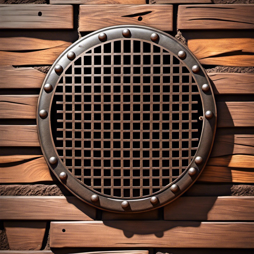 rustic metal grate