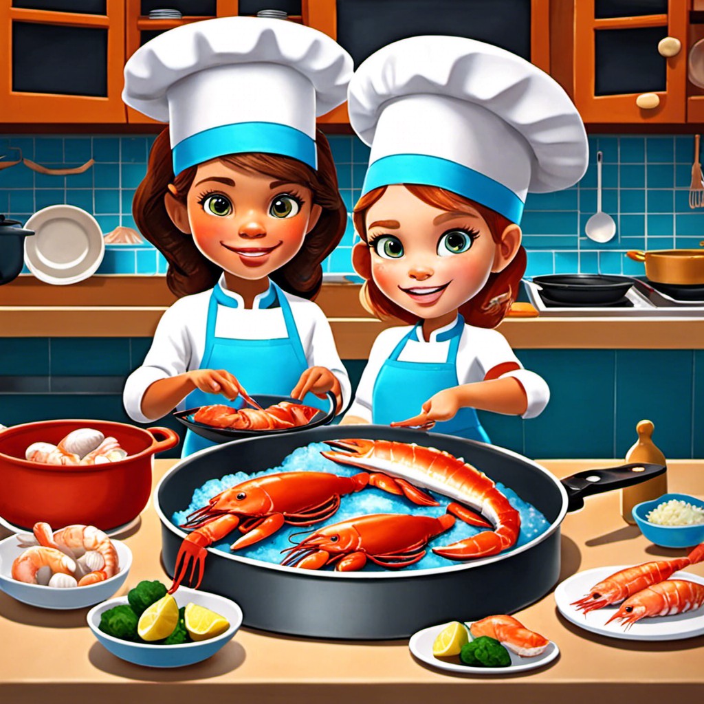 seafood feast preparation