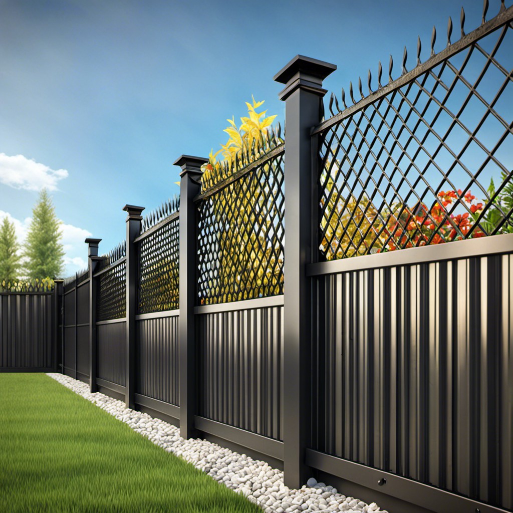 20 Sheet Metal Fence Design Ideas to Enhance Your Home Exterior A