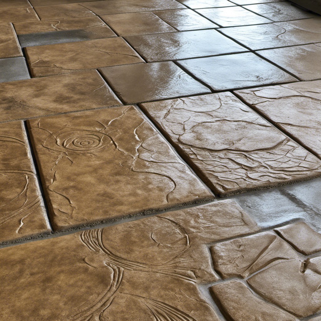 stamped concrete floor designs
