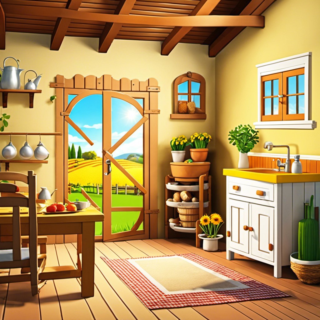 sunny farm room