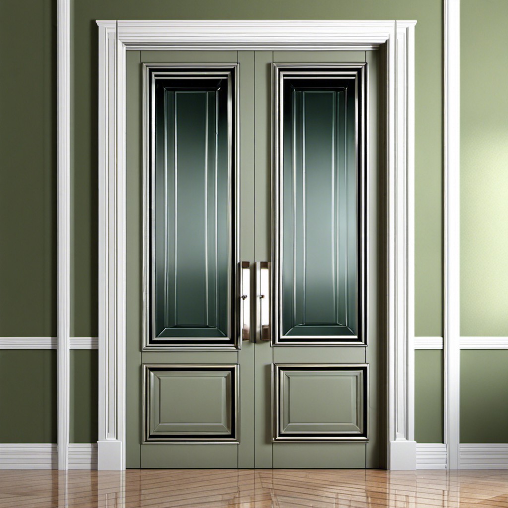 traditional fluted glass door