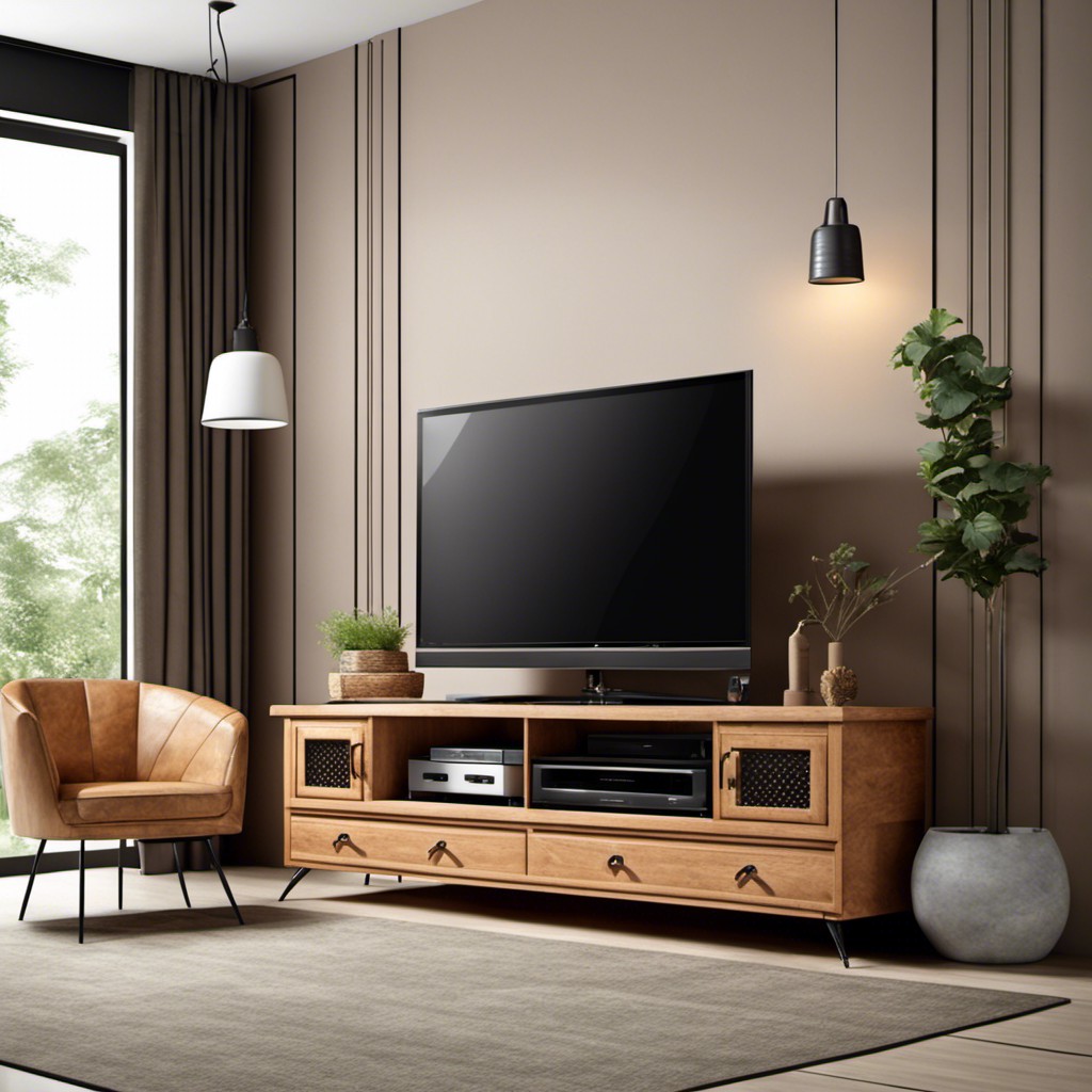 types of furniture under tv