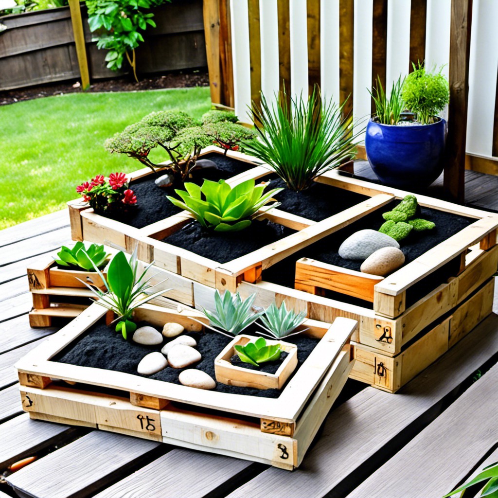 upcycled pallet planters