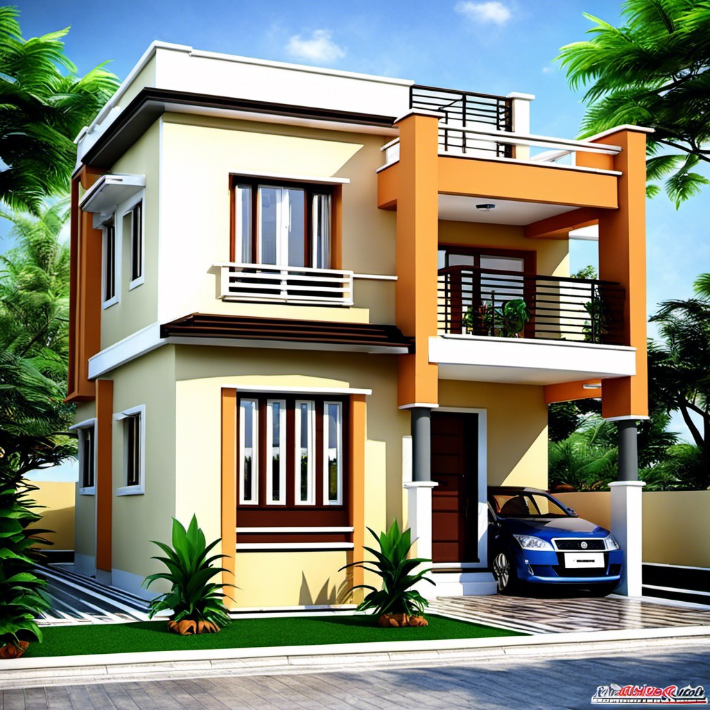 urban low budget two storey house design ideas