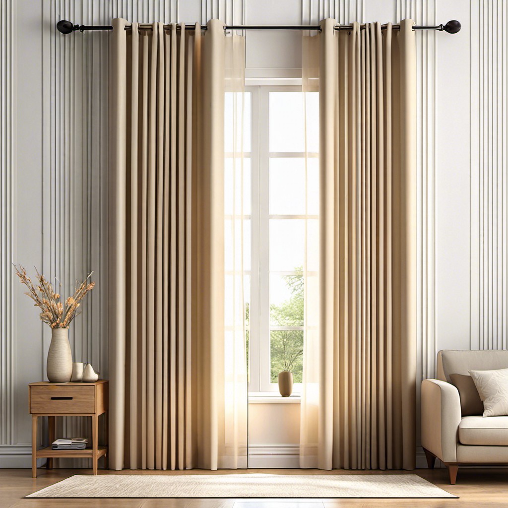 use light colored curtainsblinds
