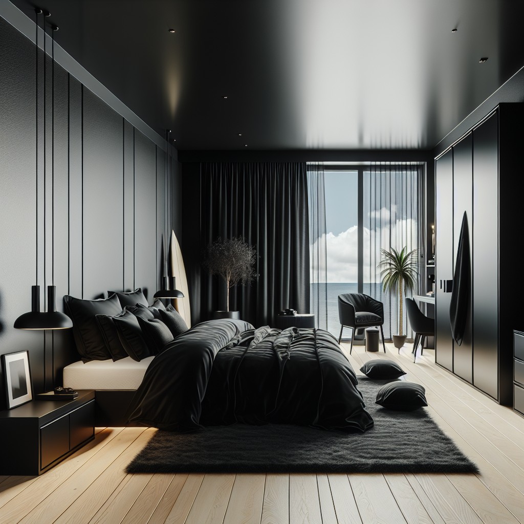 cali cool black bedroom