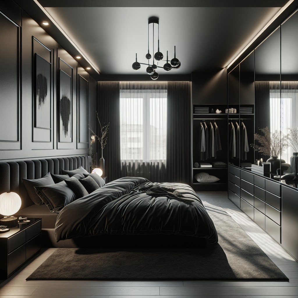 choose black bedroom storage