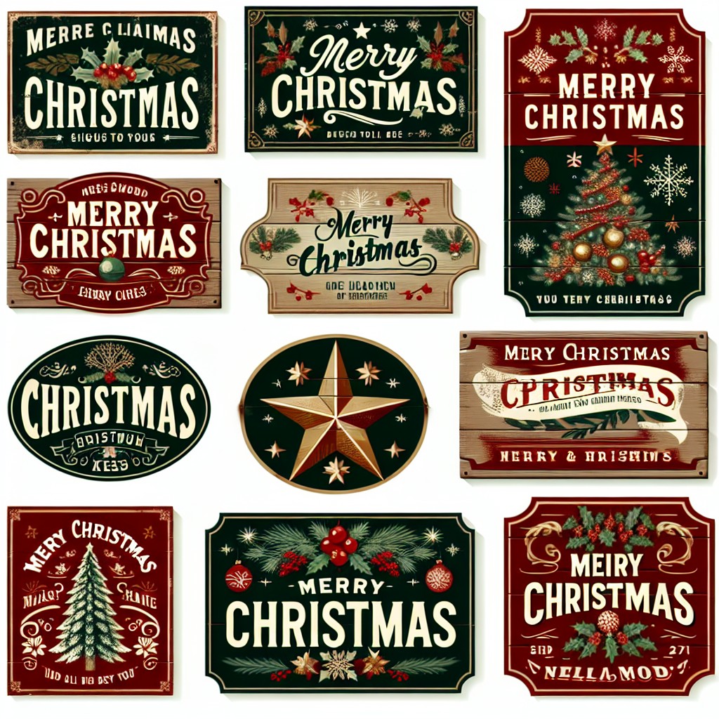 crafting vintage christmas signs for wall decor