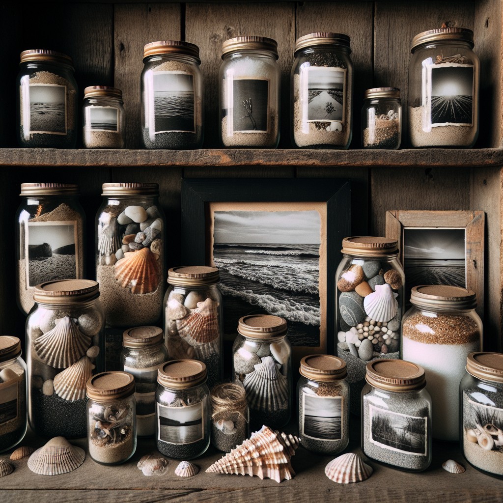 display photos in old candle jars