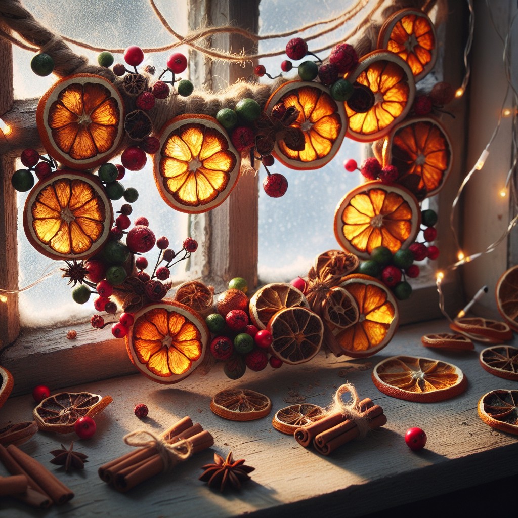 diy dried orange garland