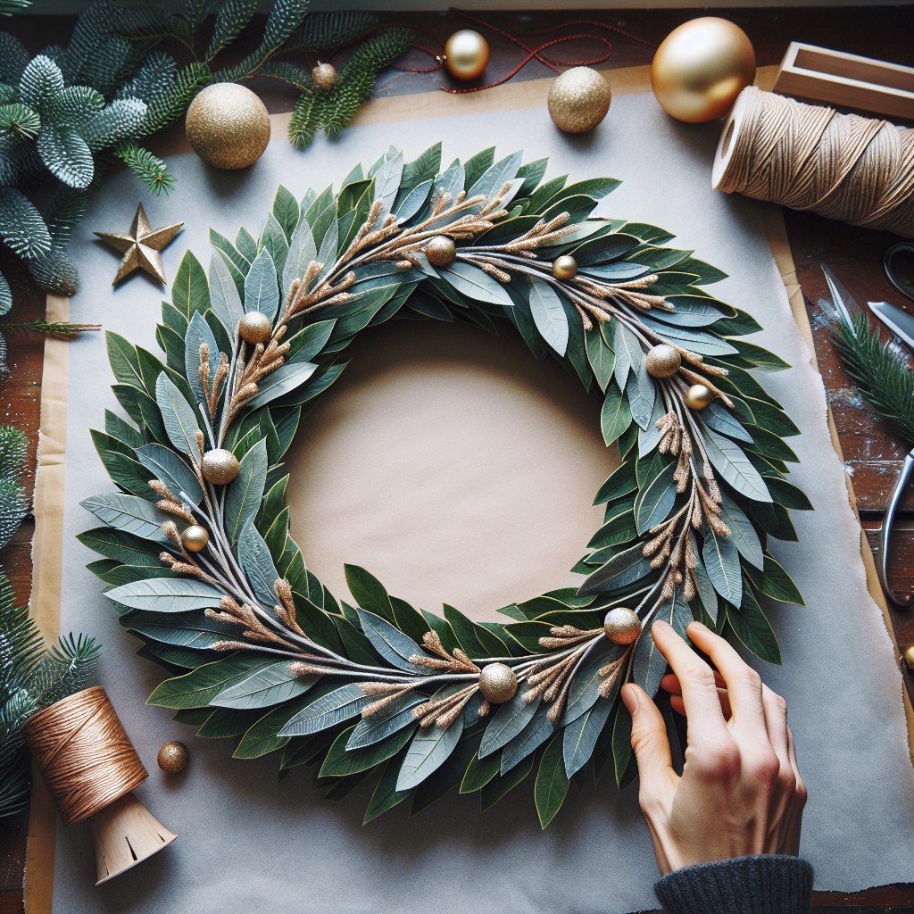 diy easy laurel leaf wreaths