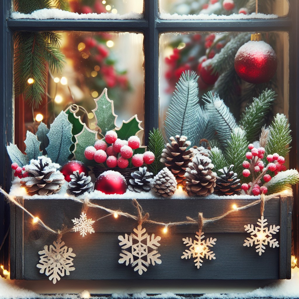 diy festive window boxes