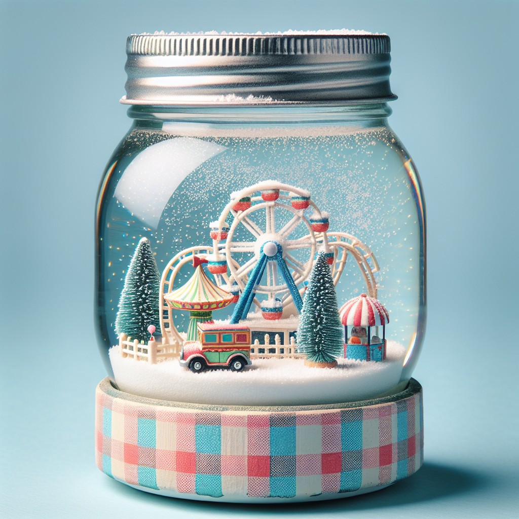 diy mason jar snow globe with a twist