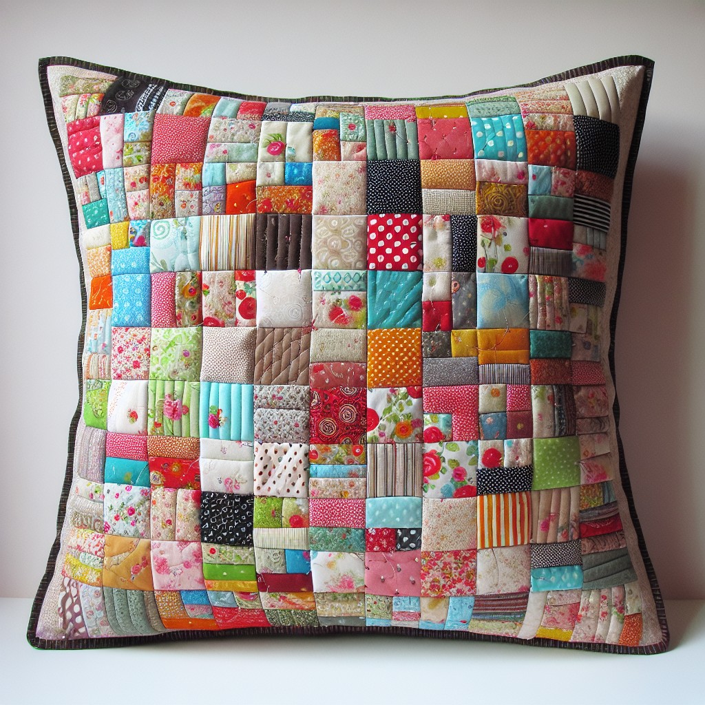 diy quilted cushion cover