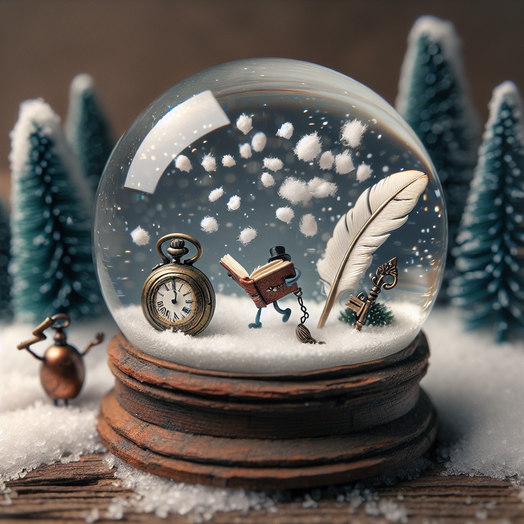 diy snow globe with animated objects