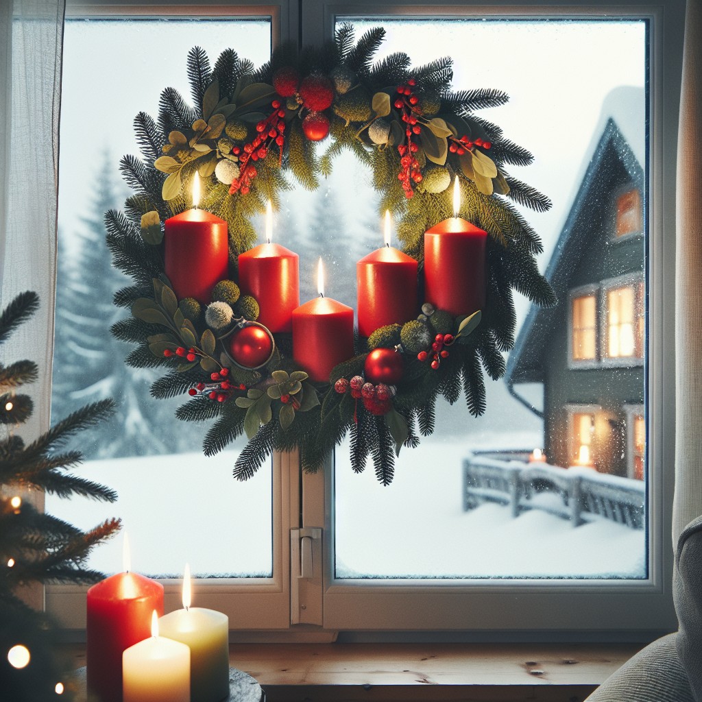 diy swedish candle wreath
