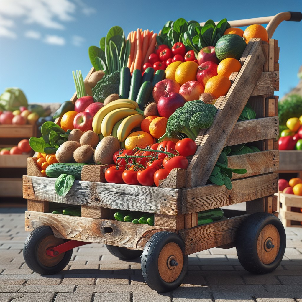 diy utility cart produce storage