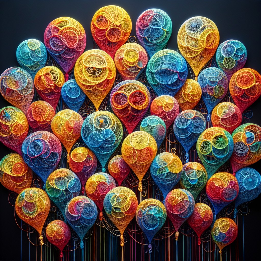 fun party balloon string art