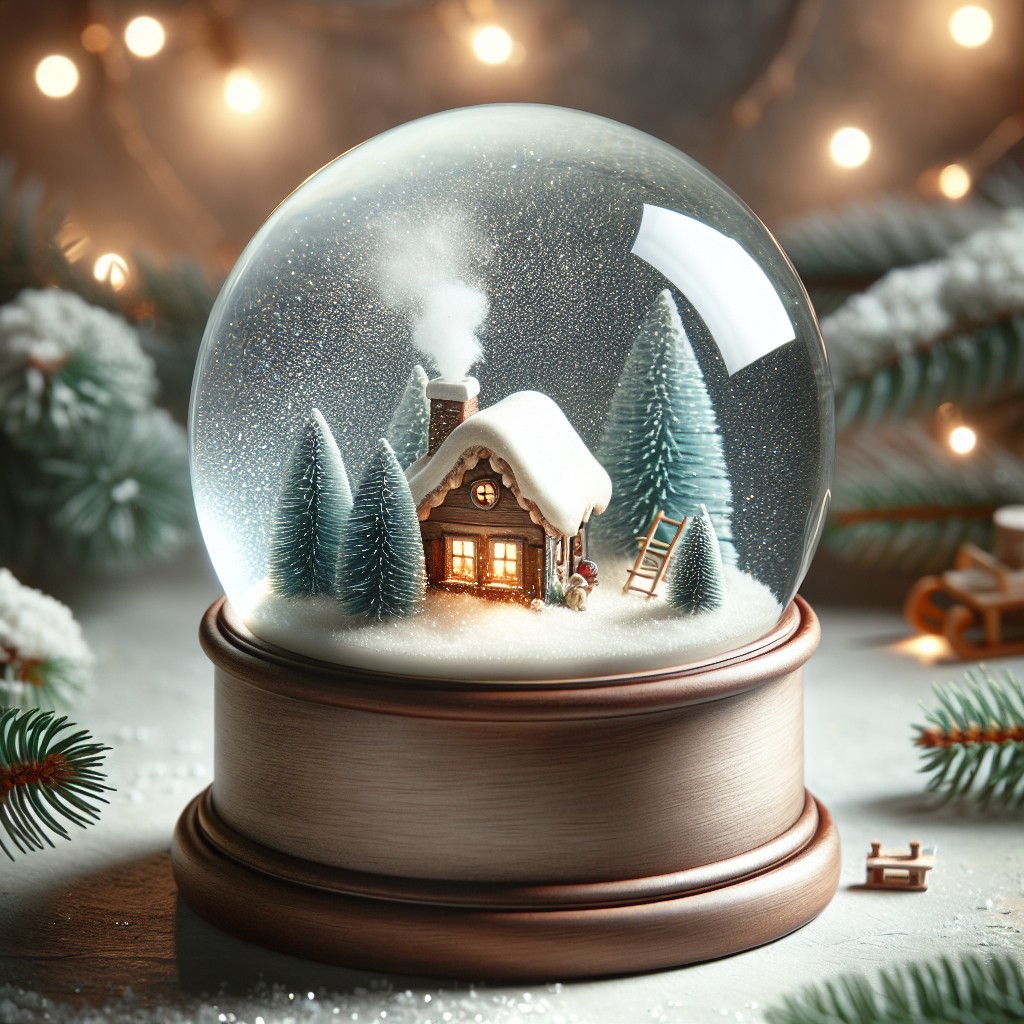 mini glass dome snow globe diy