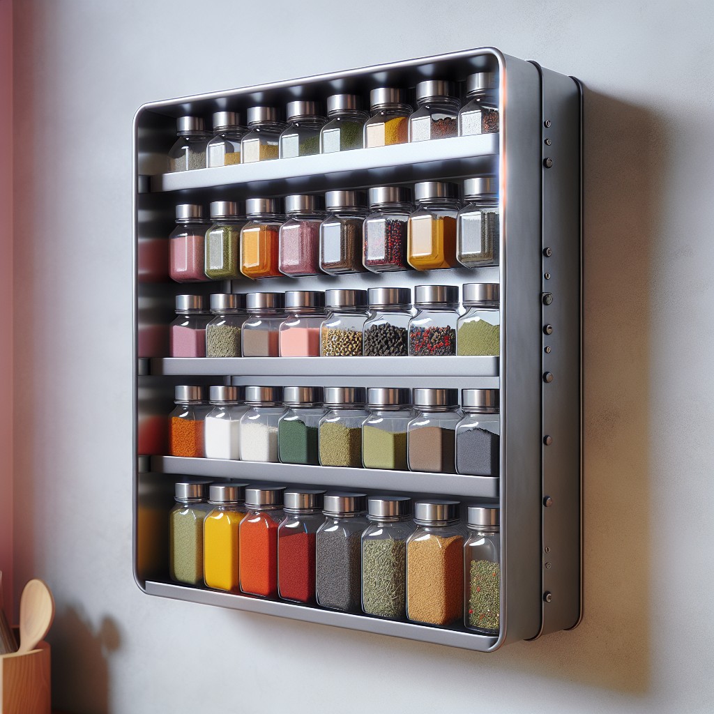 modern industrial spice rack