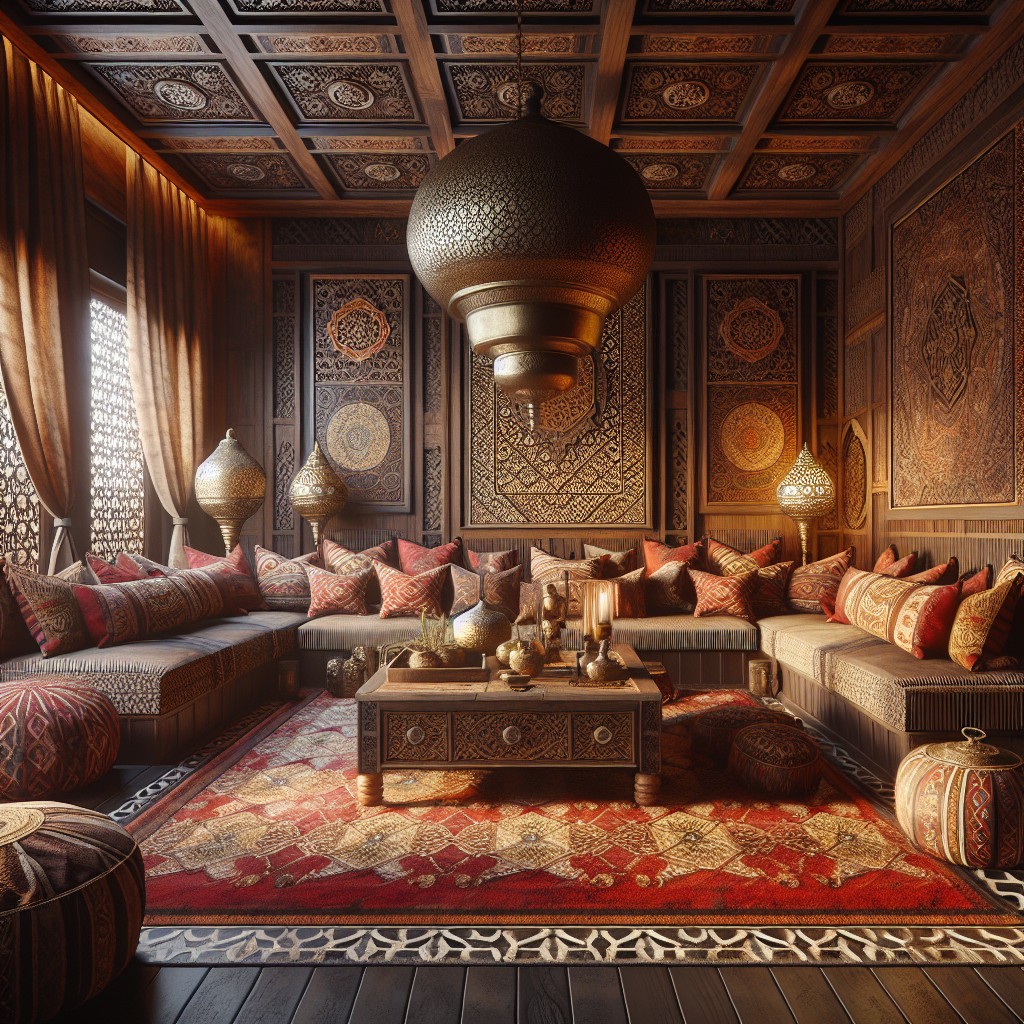 moroccan red and brown fusion