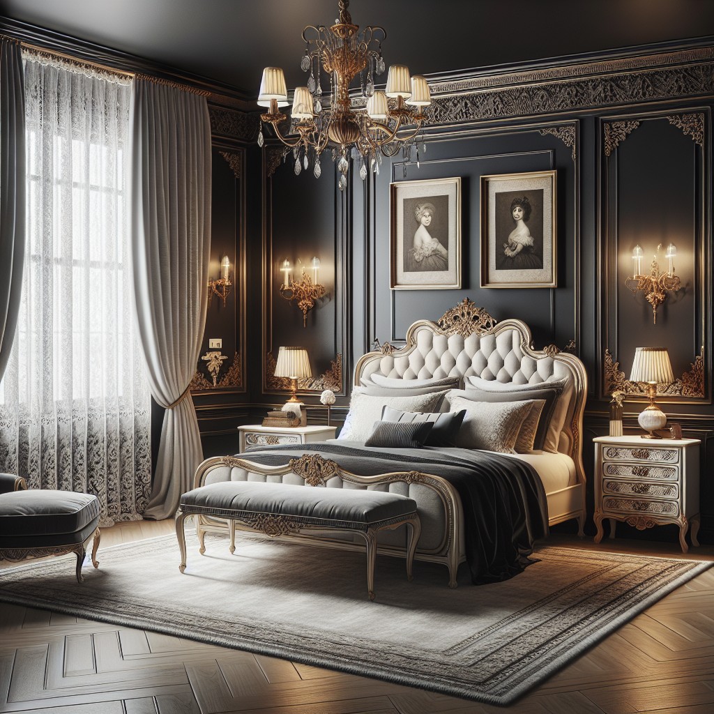 new classic black bedroom