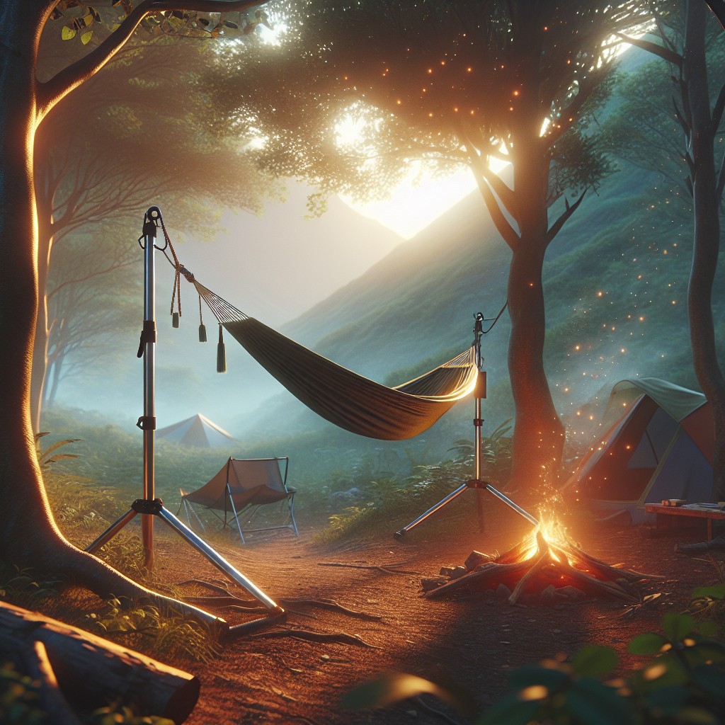 nomadic hammock stand design for campers