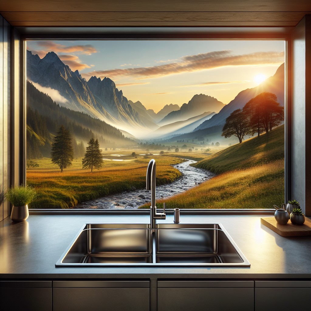 strategic sink placement to maximize scenery