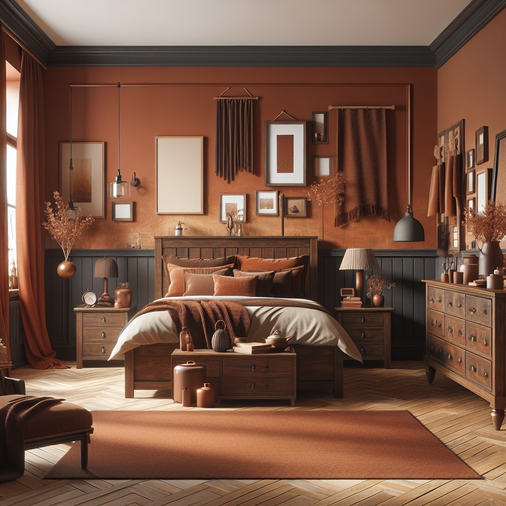 terracotta and chocolate brown a warm haven