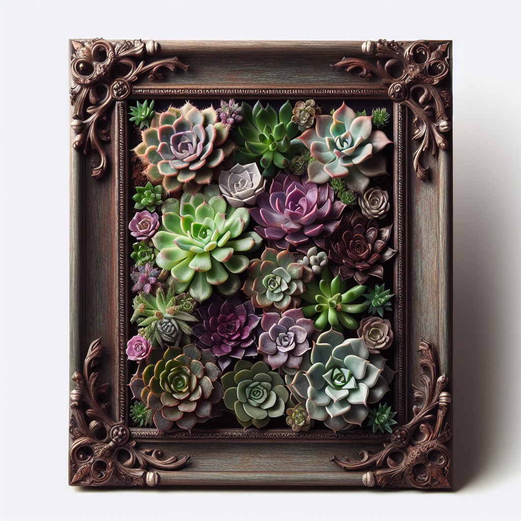 choosing the right succulents for a frame