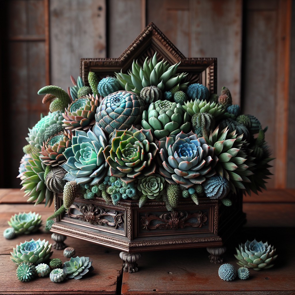 creating a succulent frame centerpiece for your table