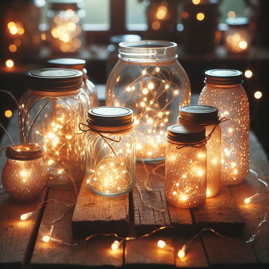 diy candle jar fairy lights